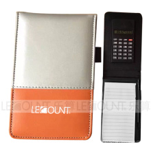 Carnet en cuir avec calculatrice et balise en option (LC806D)